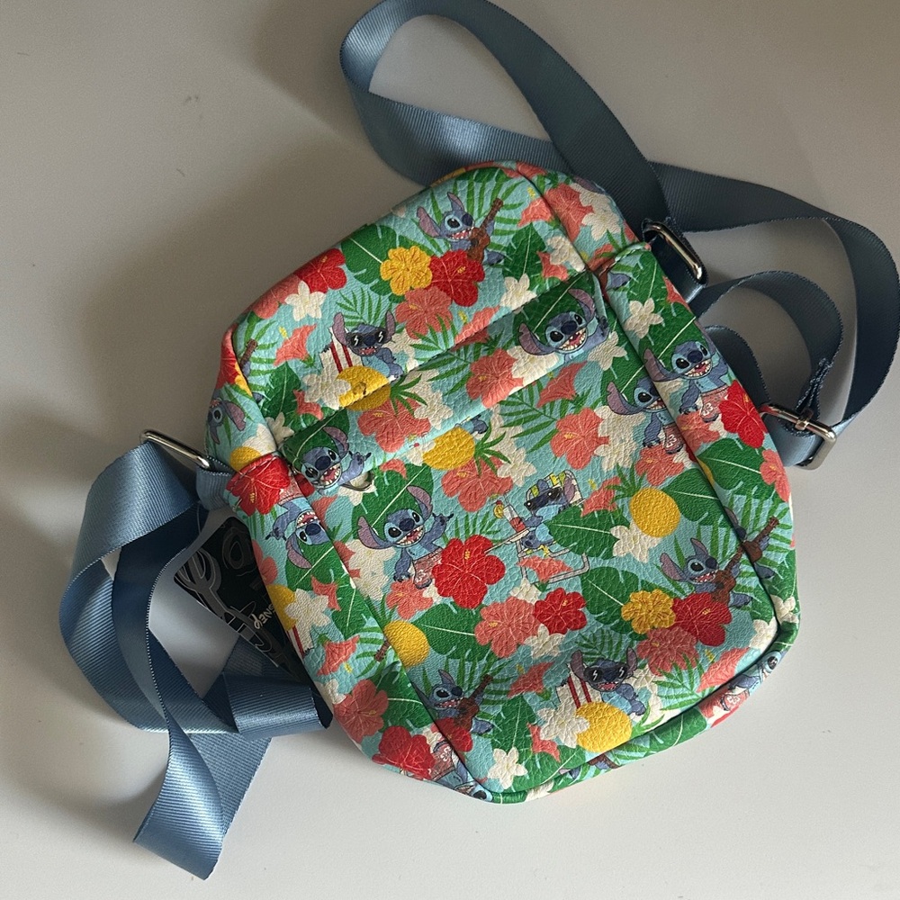 Disney Floral Stitch, Patterned Crossbody Bag